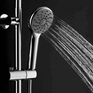 HL-3112-1 Brass multi Function Chromed upper water inlet Shower Column Set including rain shower ,handheld shower for Bathroom