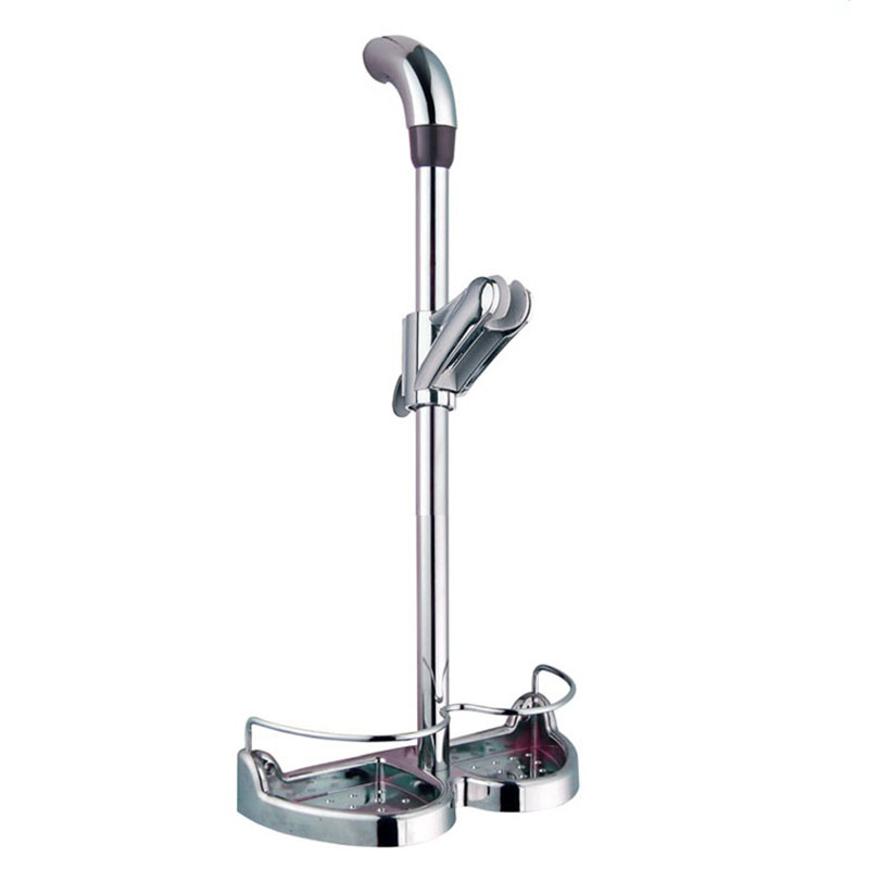 SR-8-2-8 23 inch Brass Shower Slider Bar with adjustable handheld shower head holder