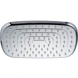 1F650 High Pressure ABS Chromed Rectangle Single Function Rain Shower head For Bathroom