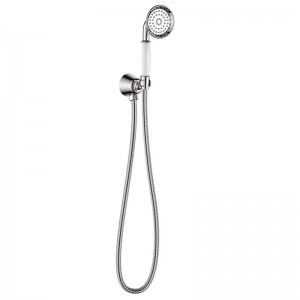 1F1218-HD4E High pressure single Setting Brass  Shower Head Set with holder and hose for Bathroom