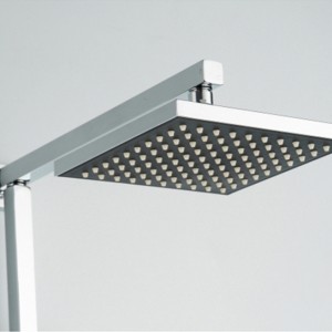 HL-3114 Stainless Steel multi Function Chromed square Shower Column Set including rain shower ,handheld shower for Bathroom