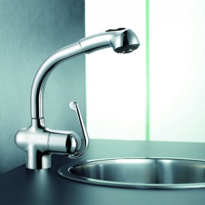 2F0418  2 Function ABS Handheld chromed Kitchen spray shower head for Kitchen