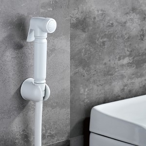1F0128 One Setting ABS High Pressure Toilet Spray Bidet Handheld Shattaf With Holder And Hose For Bathroom