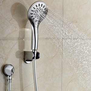 3F8178 Three Function Modern ABS Chromed Hand shower head with button switch for Bathroom