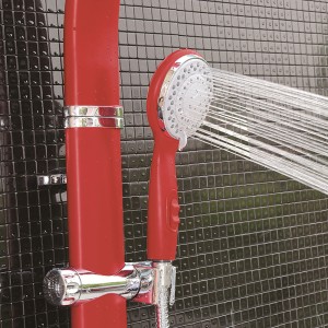 HL-2419 HUALE Red Multi Function Al Shower Panel include body jet function for bathroom