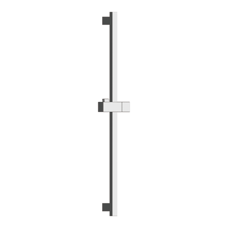 SR-4C  27.5 inch wall mounted Square Shower Slider Bar