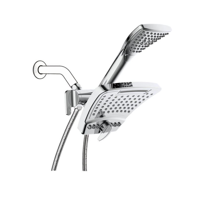 High Pressure 3-Way Rainfall Combo with Stainless Steel Hose-with Rain shower Head and Handheld Shower Head 