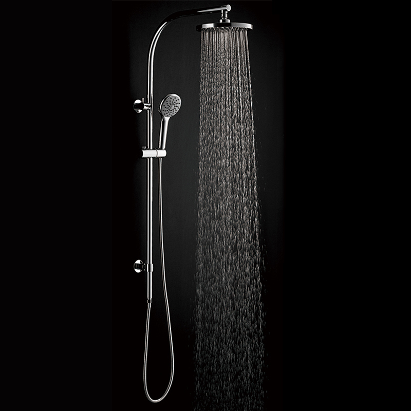 HL-3112 Brass multi Function Chromed Long Shower Column Set including rain shower ,handheld shower for Bathroom