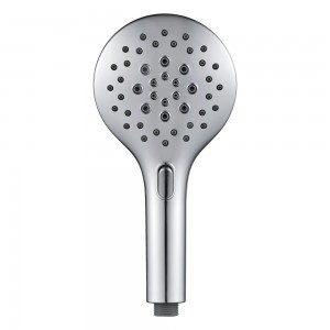 3F8858 Three Function Modern Design ABS Chromed Handheld shower head with button Switch for Bathroom
