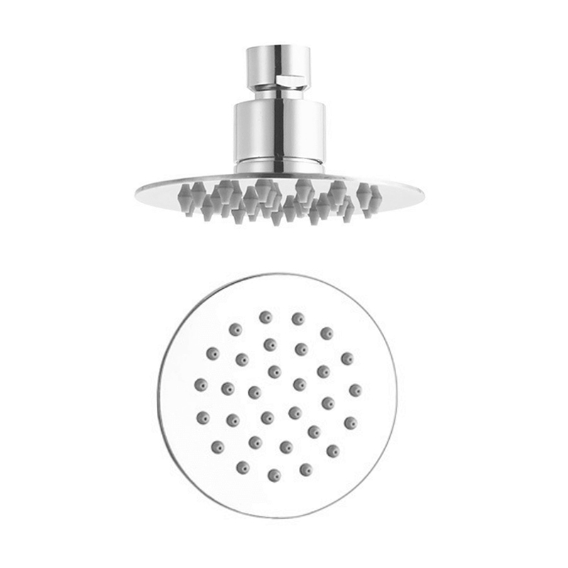 HL6410  4 inch Single Function Round 304 Stainless Steel Ultra-thin High Pressure Rain Shower Head for Bathroom