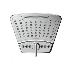3F170 Three Function New Design ABS Chromed Rainfall Shower Head for  Bathroom