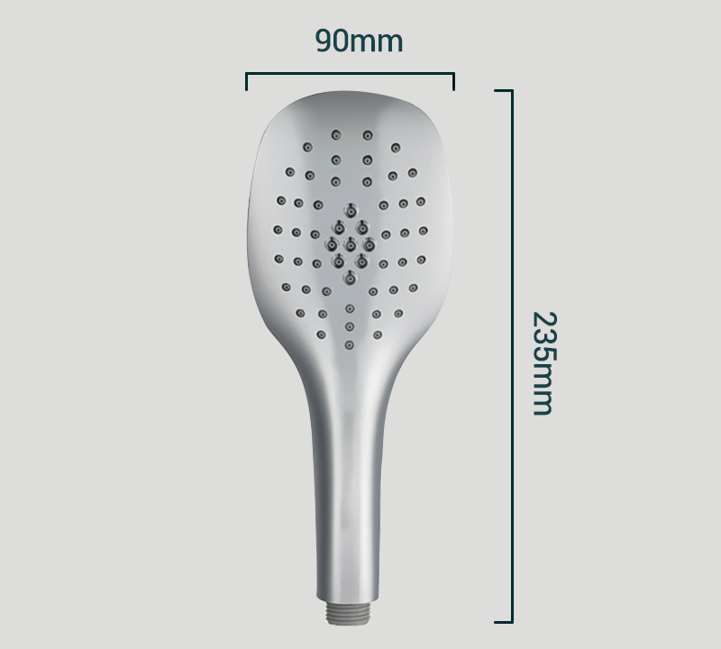 1F1078 Single function Streamlined design Handle Shower Mirror Chrome(2)