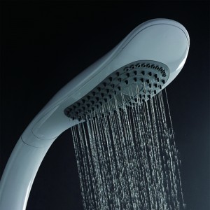 HL-2475W HUALE Aluminium White Multi Function Shower Panel Two function rain shower ,spray modern rain shower head with Mixer for bathroom