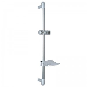SR-1 27.8 inch Stainless Steel Square Shower Slider Bar with adjustable handheld shower head holder