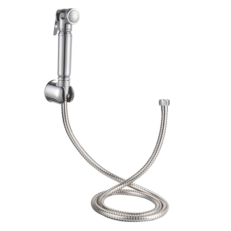 1F0128 One Setting ABS High Pressure Toilet Spray Bidet Handheld Shattaf With Holder And Hose For Bathroom