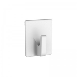 HL-M002 ABS Material White Square Chromed Soap Dish On Shower Sliding Bar