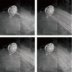 5F180  Large size multi Function New Design ABS Chromed Rainfall Shower Head for Bathroom