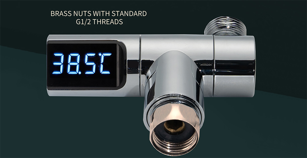 HD-20 water powered Temperature Display Connector for Bathroom25