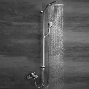 HL-3131 Brass Chromed short Shower Column Set with multi function including rain shower ,handheld shower for Bathroom