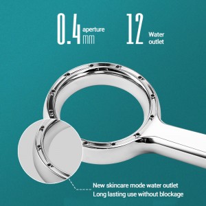 1F8003 One Function Plastic High Pressure Handheld Shower Head With Bubble