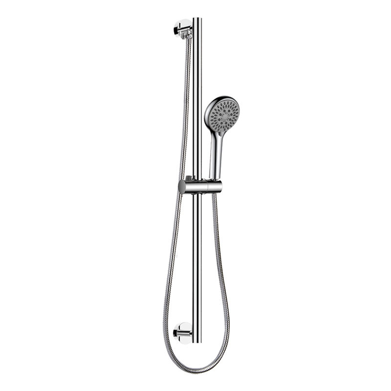 3F8001-3EWM Three Function Hand Shower With Brass Round Water Inlet Shower Sliding Rail Set