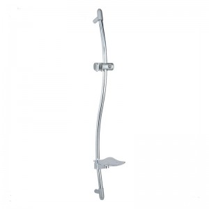 SR-1S Type S Brass 32 Inch Shower Slider Bar With Adjustable Handheld Shower Head Holder And Storage Platform