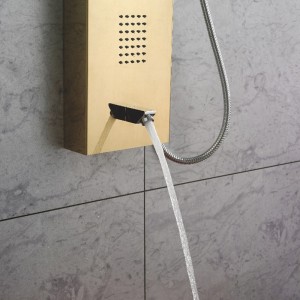 HL-2364G Huale Multi-Function upper water inlet system Shower Panel in stainless steel 304 material for Home Hotel Resort