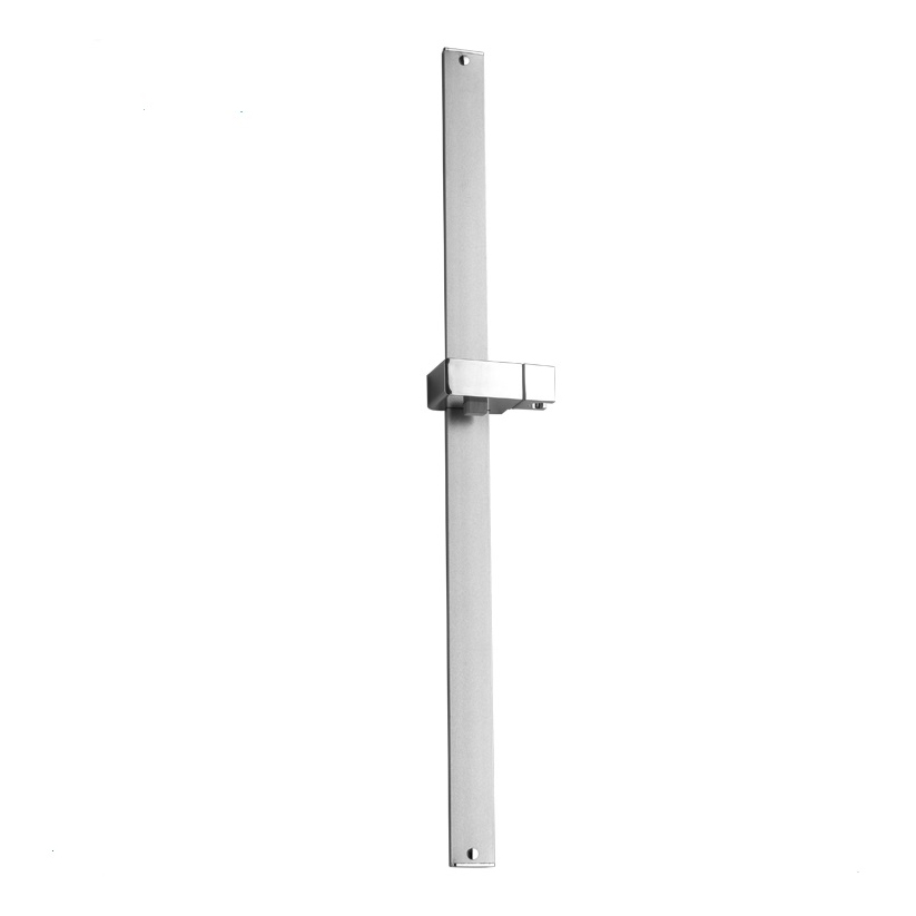 SR-1T 27.5 inch slim Shower Slider Bar sits flash against wall with adjustable shower Bracket