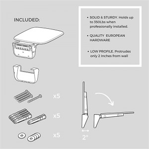 DZ-001  Folding Shower Seat Wall Mounted Space Saving Shower Chair