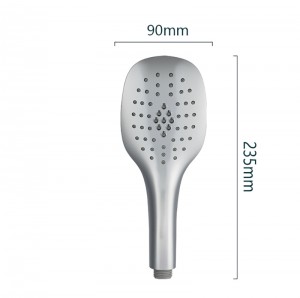 1F1078 Single Function Streamlined Design Handle Shower Mirror Chrome