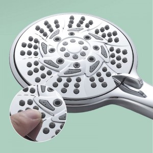 10F8878   ABS Handheld shower head with 10 setting high pressure spa shower head for bathroom