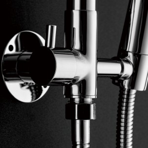 HL-3122 Brass multi Function Chromed short Shower Column Set including rain shower ,handheld shower for Bathroom