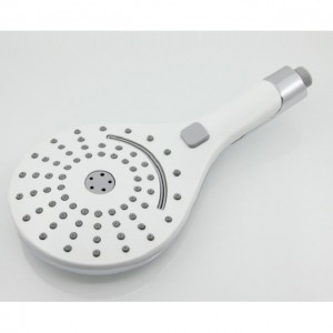 3F8808W ABS Three setting rainfall handheld shower head chromed spray jet shower head for bathroom