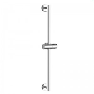 SR-3E/SR-3EWM 25.6 Inch Brass Round Designed Shower Slider Bar With Adjustable Shower Bracket ,Surface Chromed