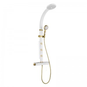HL-2702 Wall mounted shower panel with thermostatic mixer and multi function for bathroom
