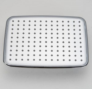 1F652 Luxury High Pressure ABS Chromed Rectangle Rain Shower head For Bathroom