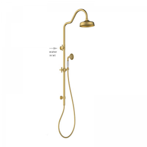 HL-3154 Brass multi Function Gold color antique Shower Column Set including rain shower ,handheld shower for Bathroom