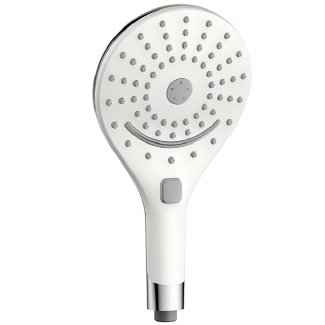 3F8808W ABS Three setting rainfall handheld shower head chromed spray jet shower head for bathroom