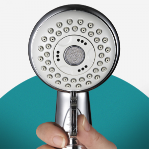 3F5678  Three Mode Modern ABS Chromed Handheld shower head with big size switch for Bathroom