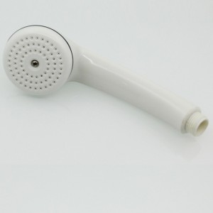 1F1008-11 Single Function White ABS simple Hand shower head for Bathroom