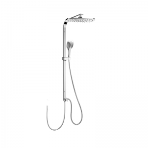1TG Brass multi Function Shower Column Set Sits flush against the wall including rain shower and hand shower  for Bathroom