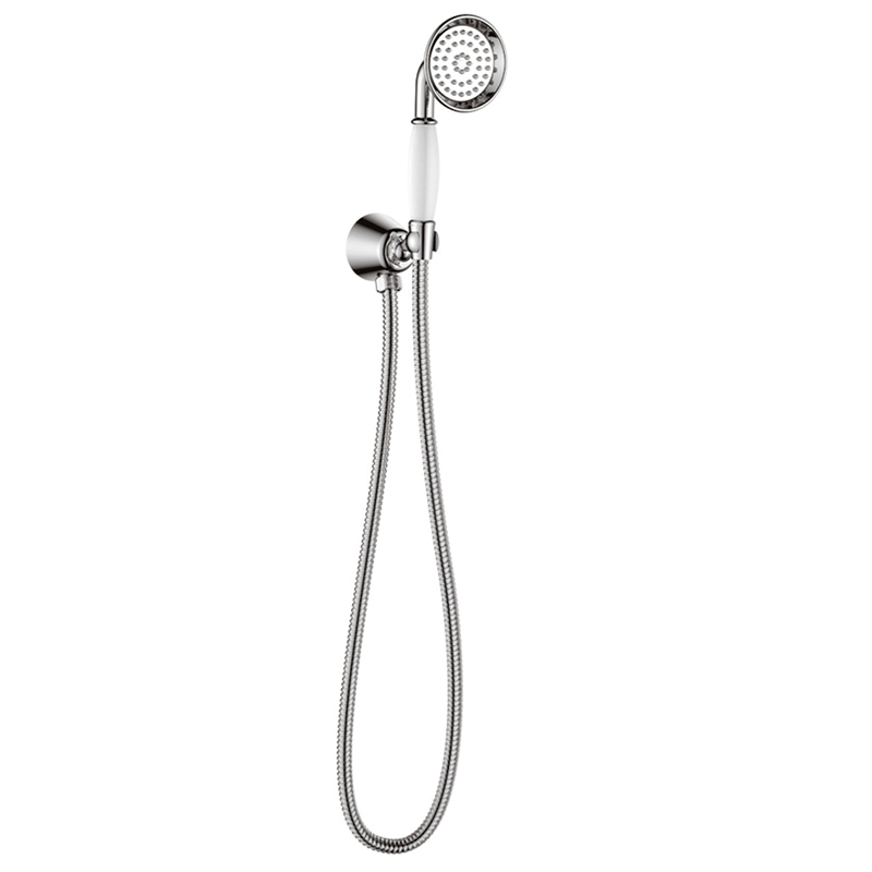 1F1218-HD4E High pressure single Setting Brass  Shower Head Set with holder and hose for Bathroom