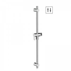 SR-24 29.5 Inch Stainless Steel Round Shower Slider Bar With Adjustable Handheld Shower Shower Bracket