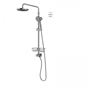 HL-3141 Wall mounted copper multi Function Chromed Shower Column Set for Bathroom