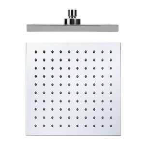 HL670   8 inch High Pressure ABS Chromed Square Rain Shower head For Bathroom