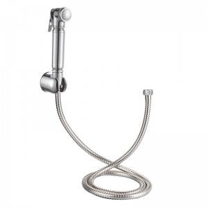 1F0128 One Setting ABS High Pressure Toilet Spray Bidet Handheld Shattaf With Holder And Hose For Bathroom