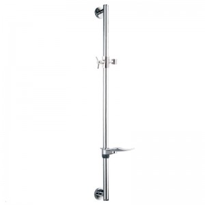 SR-9E 34.3 inch Brass long Shower Slider Bar with adjustable handheld shower head holder