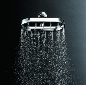 1F651 New Design High pressure Single Function ABS Rainfall shower head for Bathroom