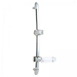 SR-4-9C 25 inch Stainless Steel Shower Slider Bar with adjustable handheld shower head holder