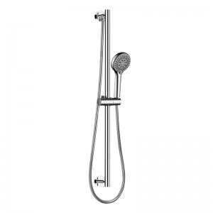 3F8001-3EWM Three Function Hand Shower With Brass Round Water Inlet Shower Sliding Rail Set